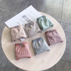 MUJI 少女內褲 純棉蕾絲邊內褲