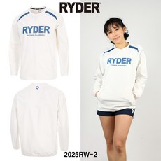라이더 배드민턴 긴팔 상의 바람막이 크림 2025RW-2 남여공용