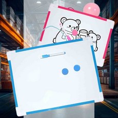 미니 화이트보드 보드판 정답판 메모판 자석칠판 벽걸이칠판 학원칠판, 핑크