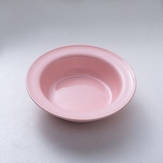 韓國飛碟陶瓷貓碗 寵物食盆 狗碗 防翻防潑灑, 1個, 亮光素色飛碟碗（粉色）