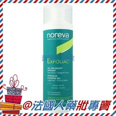 noreva EXFOLIAC 控油潔膚凝膠 200ml 無皂配方 臉部身體適用 不易致粉刺, 1個, 控油潔膚凝膠200ml 23年2月