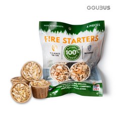 꾸버스 컵케이크 착화제 숯 장작 캠핑 바베큐 불쏘시개 점화제 파이어스타터, 1세트
