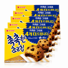 오리온 촉촉한 초코칩, 320g, 5개