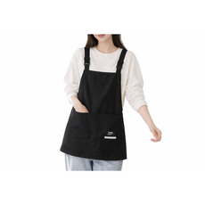 슈가야 심플포켓 베이직 생활방수 앞치마 숏 h형앞치마, 1개, 숏미니 블랙
