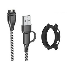 Garmin Venu 4 手錶 專用充電線（41mm / 45mm）穩定耐用, 安心款（充電線×1＋保護殼×1｜最多人選擇）, 1個