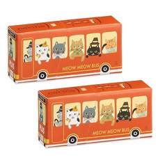 플러스 테이프 풀 종이가 들어간 노리노 한정 고양이 버스 2개 TG2011LE54493×2