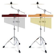 윈드차임 타악기 스탠드 교구 교육용 성가대 행사 골드, 1개, 실버 YS25.25 음속+스탠드