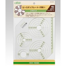패션스타트 피스템플릿 패턴 시접용 써클 원형 조각 모양자, 1개, 투명