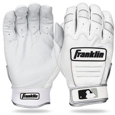 Franklin Sports MLB 야구 배팅 장갑 - CFX Pro 성인 + 청소년 소프트볼 핑크/캐롤라이나 블루 성인용 XL, 진주/화이트/실버