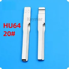 10개 자동차 키 블레이드 HU64 범용 KD 블랭크 20 # 벤츠 CLA W204 W211W207 W164 W211 KEYDIY VVDI Xhorse, 01 10PCS