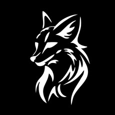 여우 크리에이티브 자동차 스티커 장식 창 범퍼 데칼 레이저 오토바이 바디 비닐 필름