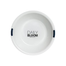 아이에스리빙 데일리 대야(중) 욕실 세숫 세면 목욕탕 목욕 대야 화이트욕실용품, 1개, 단품