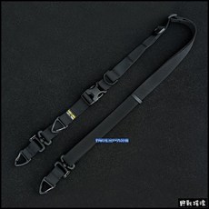 野戰搖滾SECTOR SEVEN多功能輕型背帶、背包背帶【黑色、泥色、多地形迷彩】迷彩背帶槍背帶側背包肩帶戰術背帶, 黑色, 1個