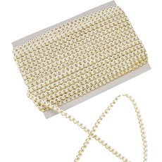 자수 레이스 트림 튤 오픈워크 레이스 민족풍 트림 DIY 의상 장식 웨딩, 1개, 플래티넘