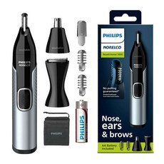 필립스 3 헤드 방수 멀티 코털 정리기, NT5600(3가지 헤드/파우치포함), 혼합색상