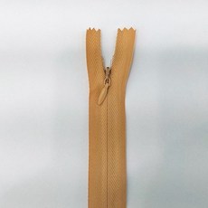 콘솔지퍼 10인치 25cm 숨은지퍼, 1세트, 베이지색