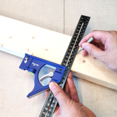 스킬업 콤비네이션 스퀘어 SK-COM300 300mm 원터치 슬라이락 알루미늄, 1개