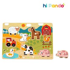 하이판도 꼭지퍼즐 농장동물 HP024, 1개