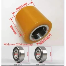 지게차 부품 8590MM PU 하중 휠 1개, 01 With bearing