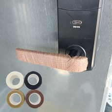 문 손잡이 가구 문고리 보호 테이프 4m, 화이트