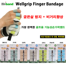 웰그립 골프 기능성 핑거밴드 손가락밴드 7종색상 비거리향상 국내산 특허제품 /신상품 /선물용, 갈색, 1개