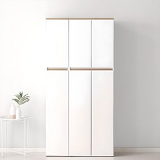 바로방가구 히트 1800 주방 틈새장 부엌 수납장 세트 900 팬트리 김치냉장고자리수납장, 오크