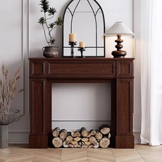 거실 콘솔 화장대 수납장 현관 틈새 벽난로 복도 슬림, 월넛우드 90x20x110