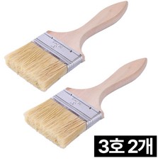 제롯 다용도 오일스테인 페인트 붓, 3호, 2개 3호, 2개