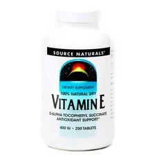 SOURCE NATURALS 維他命E錠 400IU, 1入, 250顆