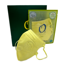 오투포켓마스크 어린이용(개별상품) 산소발생 어린이 기능성마스크 숨쉬기 편한 항균마스크 입맴새 제거 오투포켓마스크 어린이용(개별상품), 옐로우, 1개