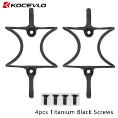 KOCEVLO 경량 자전거 사이클링 탄소 병 케이지 14g Mtb 홀더 블랙 카본 매트, 08 2pcs Ti Rain screw