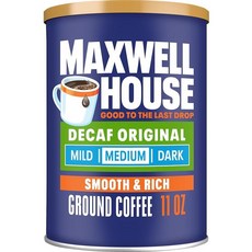 Maxwell House 오리지널 로스트 디카페 미디엄 그라운드 커피(29.3 oz Canister) 142884, 1