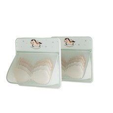 衣櫃懸掛式收納袋 文胸內衣褲襪子網兜整理神器, 39*38cm松煙綠單層款柔美尼材質
