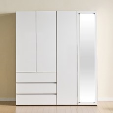 멜로우 레브리 LPM 1600 장농 세트 시리즈, 06. 터치형 1600 3서랍 거울도어 옷장