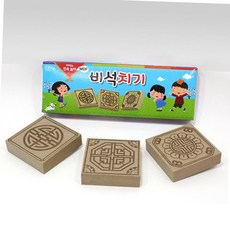 전통 민속놀이 비석치기 나무 교구 색칠하기 유치원 초등학생 명절 전통놀이 명절놀이, 1세트, 우드색