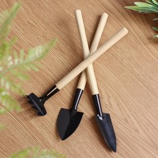 迷你園藝工具套裝 盆栽 多肉植物 栽種 鬆土工具, 2個, 園藝三件組