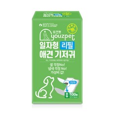 유즈펫 일자형 강아지 기저귀 100p, 대형, 100개, 3팩