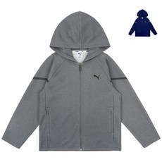 [국내매장정품] 푸마 PUMA KIDS 스포츠 스트레치 집업_PK51JD303 5008978178 152967, Mid. Grey, 150