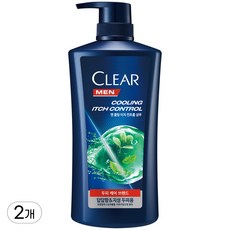 클리어 맨 쿨링 이치 컨트롤 샴푸, 650ml, 2개