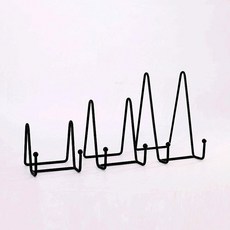 도매왕 다용도 접시 진열대 철제받침대 이젤 그릇받침 접시꽂이, A 소형