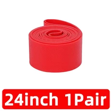 1쌍 방펑 테이프 자전거 타이어 라이너 이너 튜브 패드 사이클링 액세서리 림, [02] 24inch