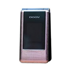 DOOV朵唯 D91 摺疊長輩機 4G VOLTE 金屬質感前殼 繁體注音 Type-C, 玫瑰金,全配(雙電池), 1個