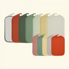 [] 모도리 깔끔 TPU 이유식 도마 (중2p+소1p), 번트오렌지, 버건디+코코아