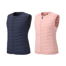 [1+1] 여성 벨루아 웰론 소프트 경량 조끼 SWWV04 패딩 조끼 따뜻한 웰론 이너 아우터 골프 등산 사무실