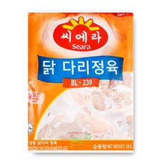 뼈없는 통닭다리살 냉동 생 정육 순살 구워먹는 닭갈비 치킨스테이크, 1개