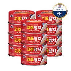 사조대림 고추참치(안심따개), 12개, 100g