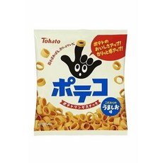 일본 간식 토하토 소금맛 포테코 X 4봉지 코츠부 14g, B. 손가락 반지 소금맛 포장은 무작위