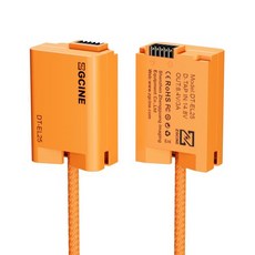 ZGCINE 니콘 카메라용 더미 배터리 케이블 DTEL25 D탭, 1개