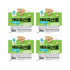 청정원 국산콩 부침두부, 4개, 300g