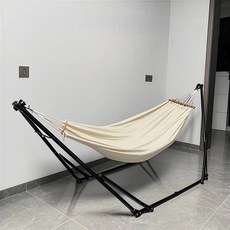 YAPOGI 풀패키지 캠핑해먹 실내해먹침대 가정용해먹의자 테라스 해먹의자 해먹스탠드세트 해먹, 화이트